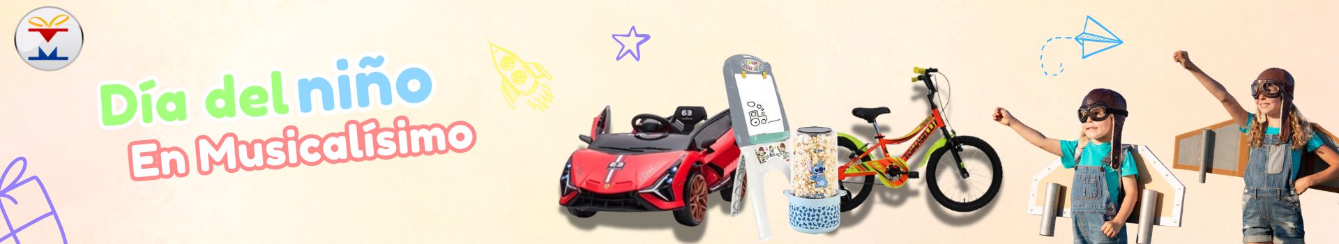 Banner ESPECIAL DIA DEL NIÑO  - Musicalisimo